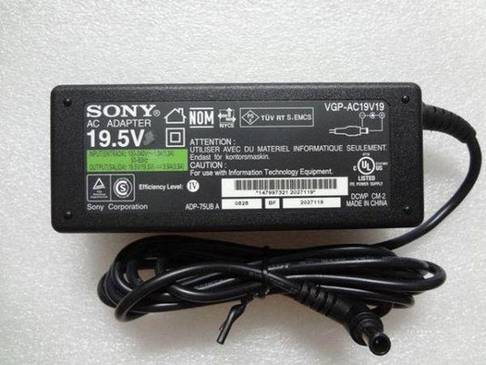 Sony 19.5V 3.9A 76W (6.5mm*4.4mm) Original Laptop Charger for VGN-FZ VGP-AC19V33 ADP-75TH F VGN-FZ140QE