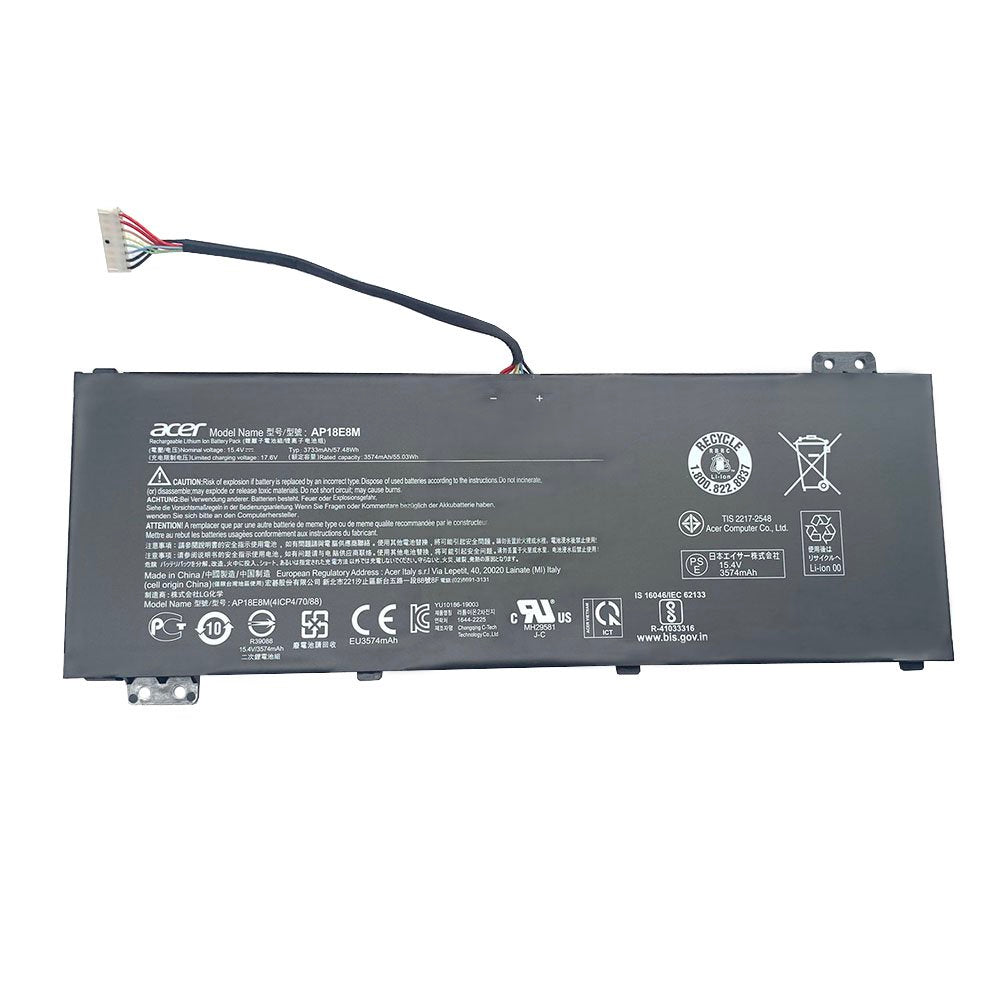 Acer AP18E8M Laptop Battery for Acer Aspire 7 A715-74G 7 A715-74G-50U5 Nitro 5 AN51543 Nitro 5 AN51543R6DJ ConceptD 5 CN51571