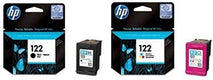 Hp 122 Black & Hp 122 Tricolor Ink Cartridge Set