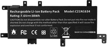 C21N1634 ASUS VIVOBOOK 15 X542UQ-GQ145T, VIVOBOOK 15 X542UQ-DM117 REPLACEMENT LAPTOP BATTERY