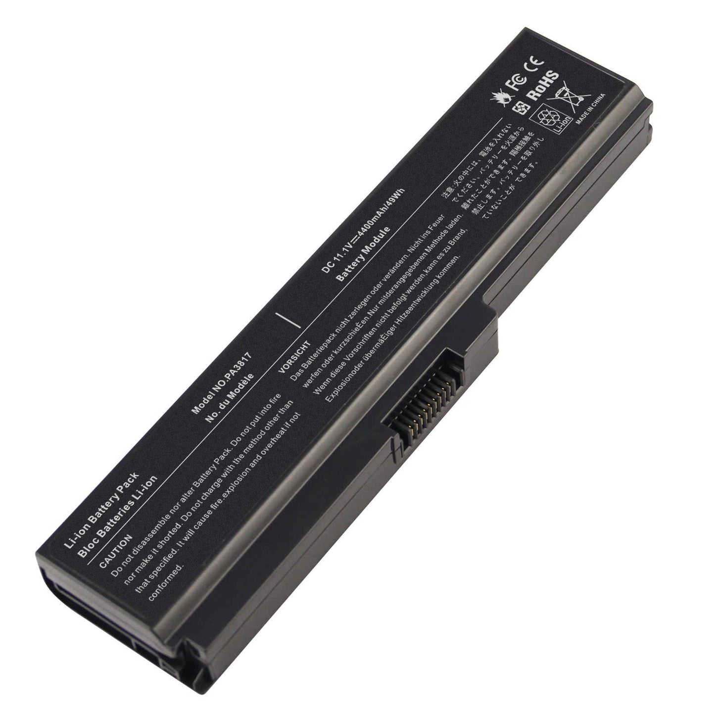 REPLACEMENT TOSHIBA PORTEGE M820, SATELLITE C660-11Q, C660-11R, C660-11T, C660-11U, PA3817U-1BRS LAPTOP BATTERY