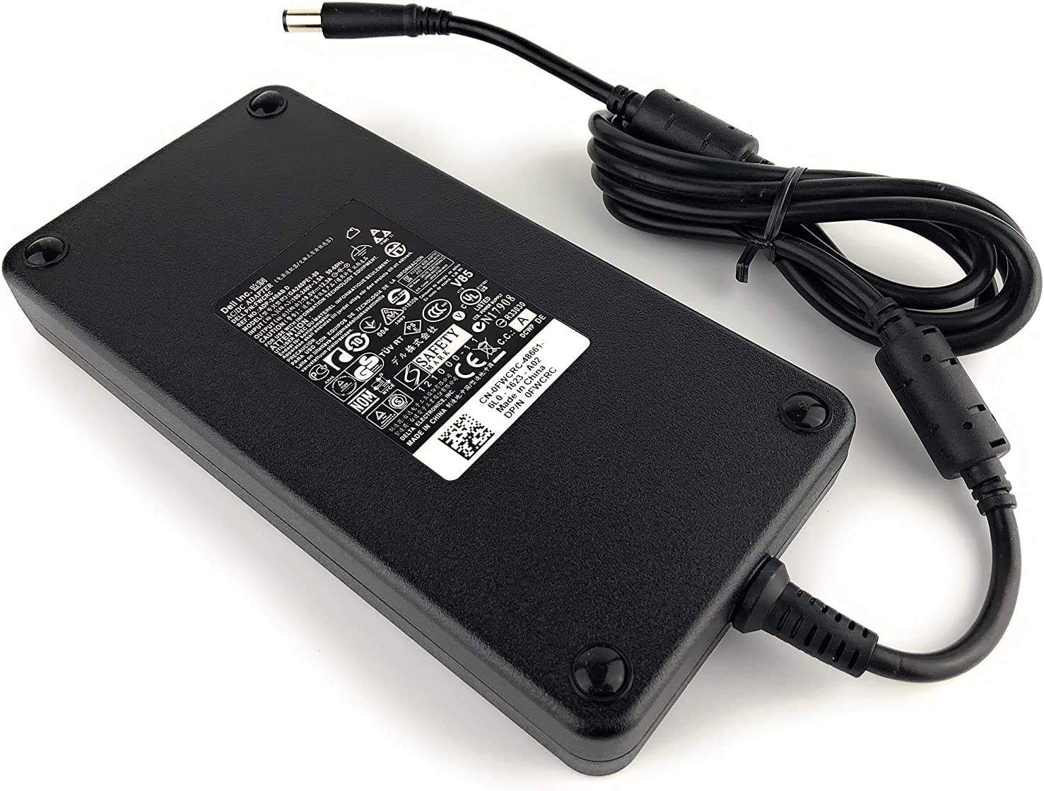 19.5V 9.23A 7.4MM * 5.0MM 180W LAPTOP AC REPLACEMENT ADAPTER COMPATIBLE WITH DELL ALIENWARE M14X M15X M17X DW5G3 0DW5G3 FA180PM111 DA180PM111