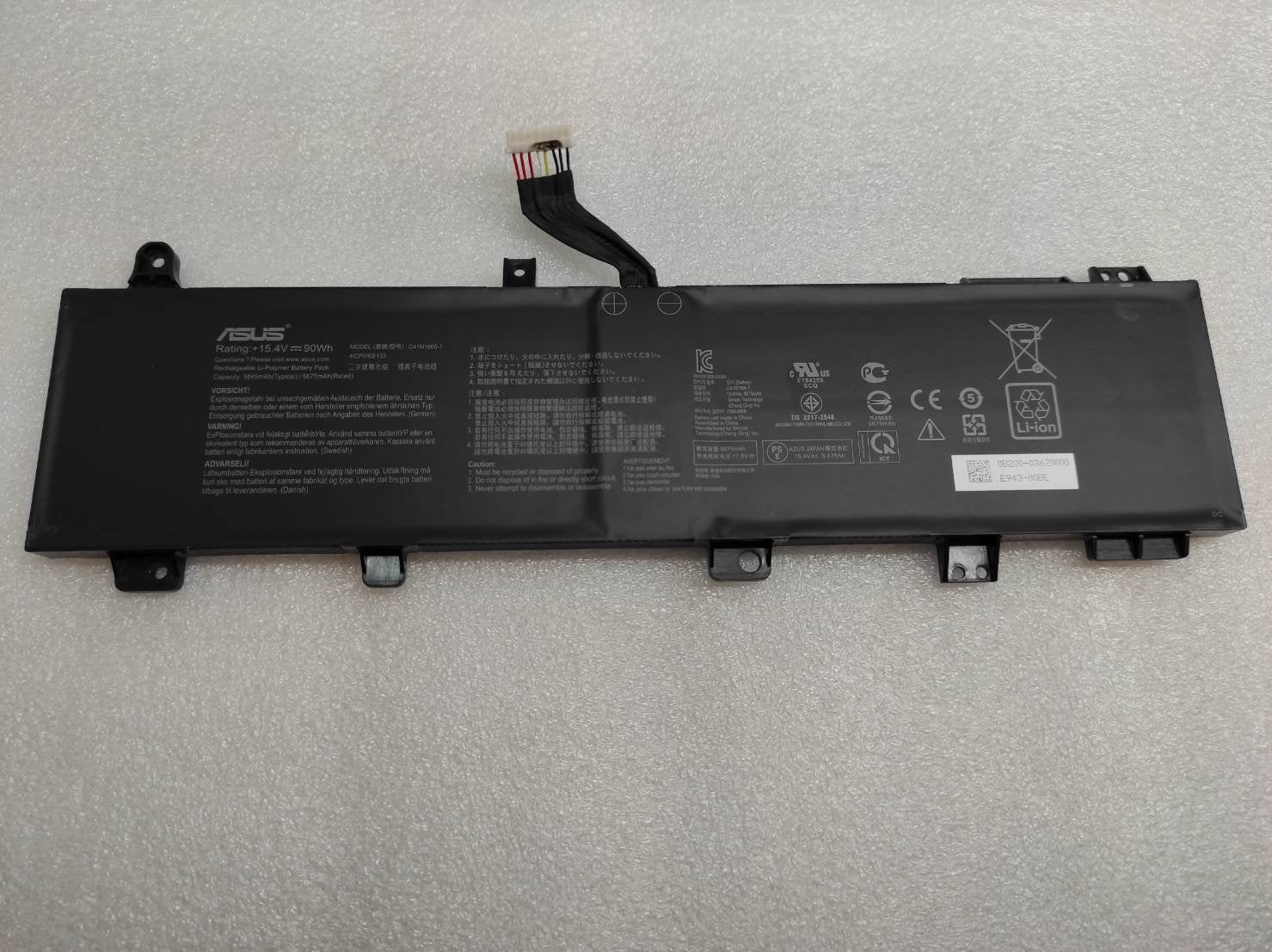 Asus C41N1906-1 Original Laptop Battery for ASUS 0B20003590000	TUF566IV TUF706IU TUF766IU 4ICP5/63/133 B0B200-03620000 FA506IV FA566IV FA706IU FX506 FX506IV TUF Gaming A17 FA706IUAU037T