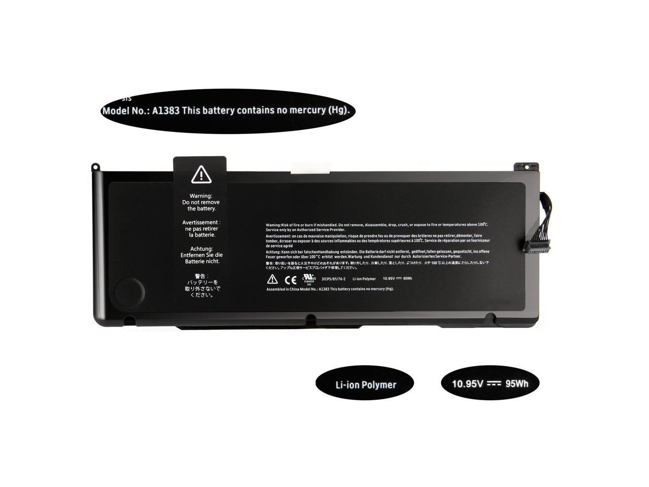 A1383 APPLE MACBOOK PRO 17 INCH A1297 (ONLY FOR 2011 VERSION) MD311 MC725 020-7149-A 020-7149-A10 LAPTOP BATTERY