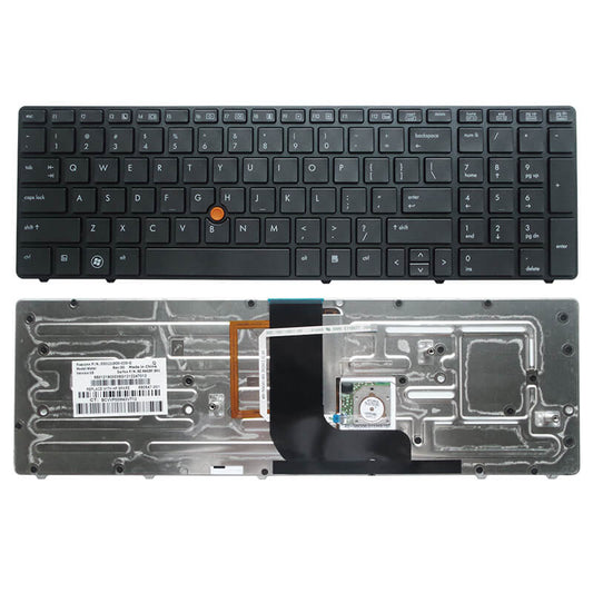 HP Elitebook 8560W NSK-HXBBF 8570W  US Layout Laptop Keyboard with Backlight