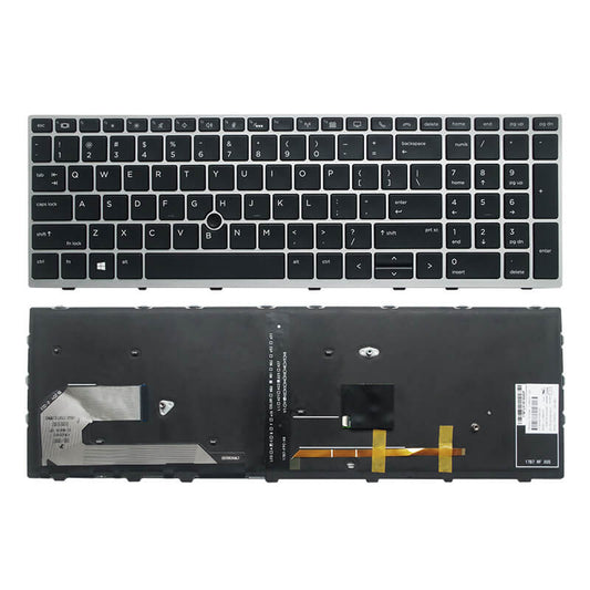 HP EliteBook 755 G5 6037b0136601 855 G5 US Layout Laptop Keyboard with Backlight and Pointer