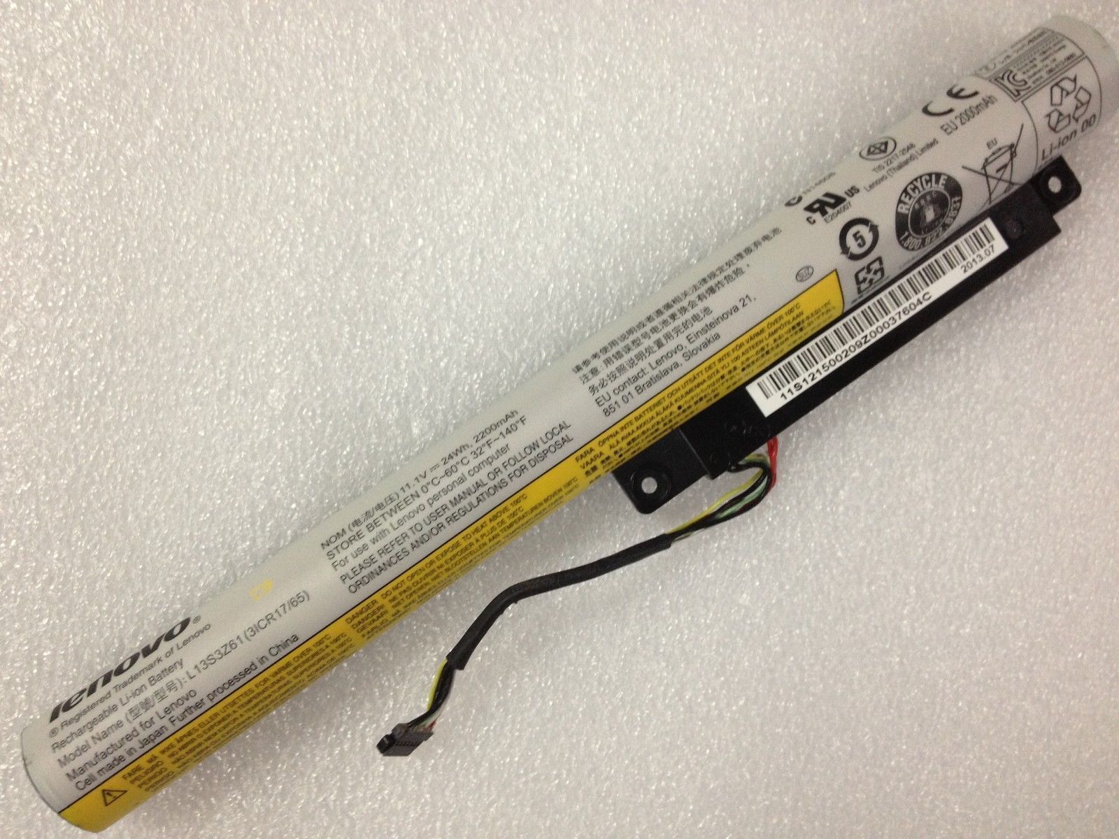 Lenovo L13M3Z61 Original Laptop Battery for  IdeaPad Flex 10 121500209	 Flex 10(59407061) Flex 10(59403045)
