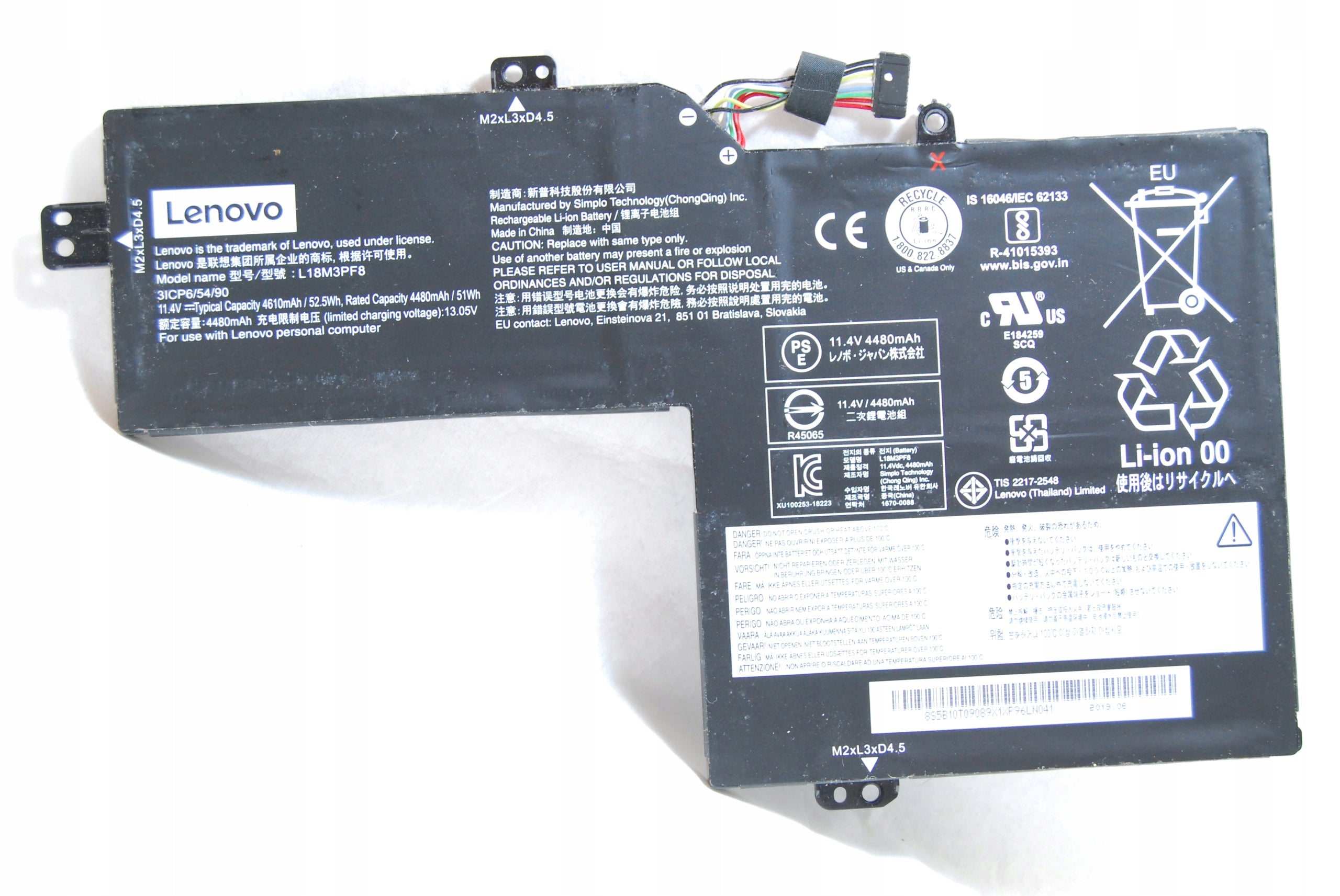 Lenovo L18M3PF8 Laptop Battery for 5B10W67354 SB10W67280 IdeaPad S54015IML 81NG0003PH	IdeaPad S540-15IML 81NG0004HH IdeaPad S54015IML 81NG002WTW IdeaPad S540-15IML 81NG002XTW