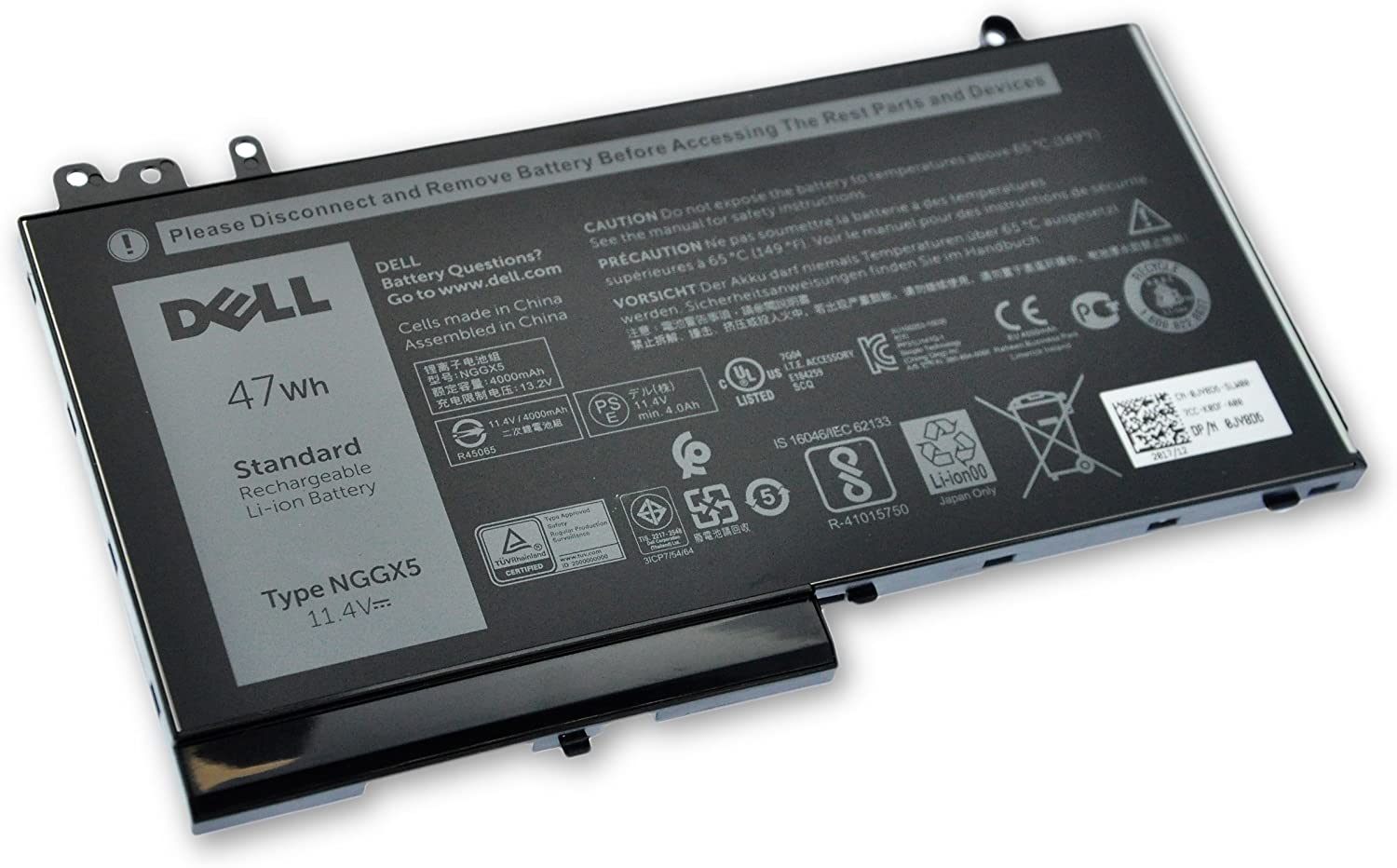 Dell NGGX5 Original Laptop Battery for Latitude 11 3150 Latitude 11 3160  E5470  M3510 RDRH9 W9FNJ XKWC7 XWDK1 YD8XC