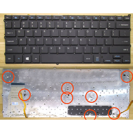 Samsung NP940X3F CNBA5903766ABYNF 940X3K US Layout Laptop Keyboard