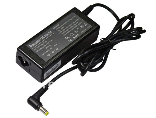 REPLACEMENT 60W LAPTOP AC POWER ADAPTER CHARGER SUPPLY FOR ACER MODEL TRAVELMATE 225X / 19V 3.16A (5.5MM*2.5MM)