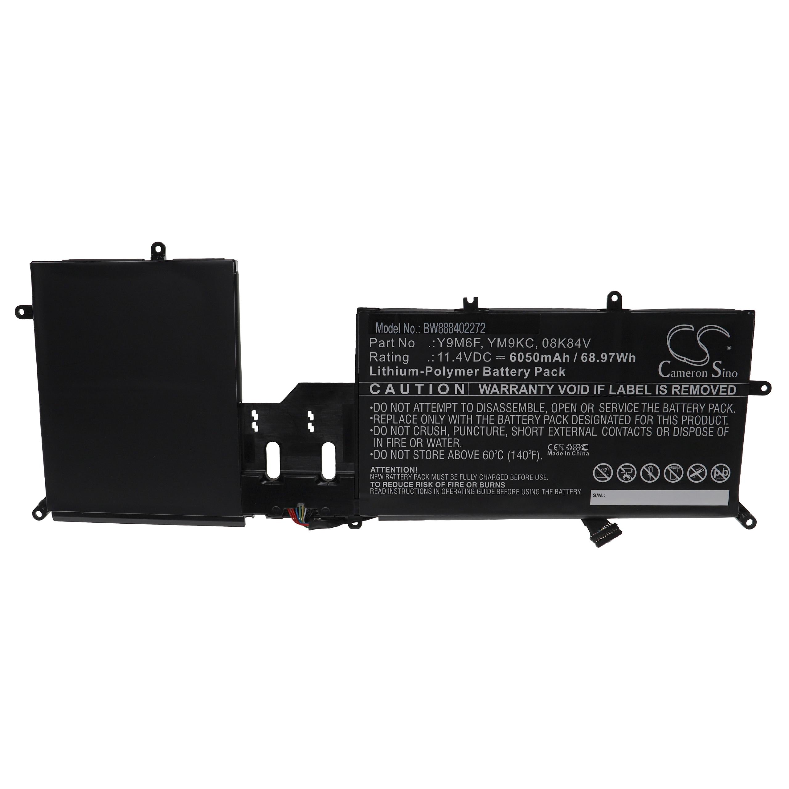 REPLACEMENT Y9M6F DELL ALIENWARE M15 R2, M17 R2 SERIES YM9KC REPLACEMENT LAPTOP BATTERY