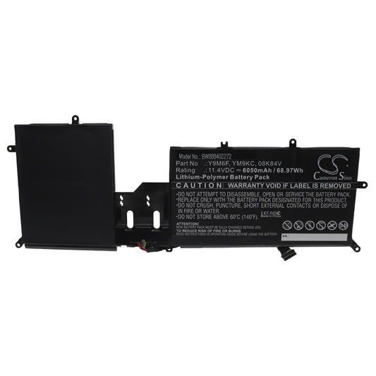 REPLACEMENT Y9M6F DELL ALIENWARE M15 R2, M17 R2 SERIES YM9KC REPLACEMENT LAPTOP BATTERY