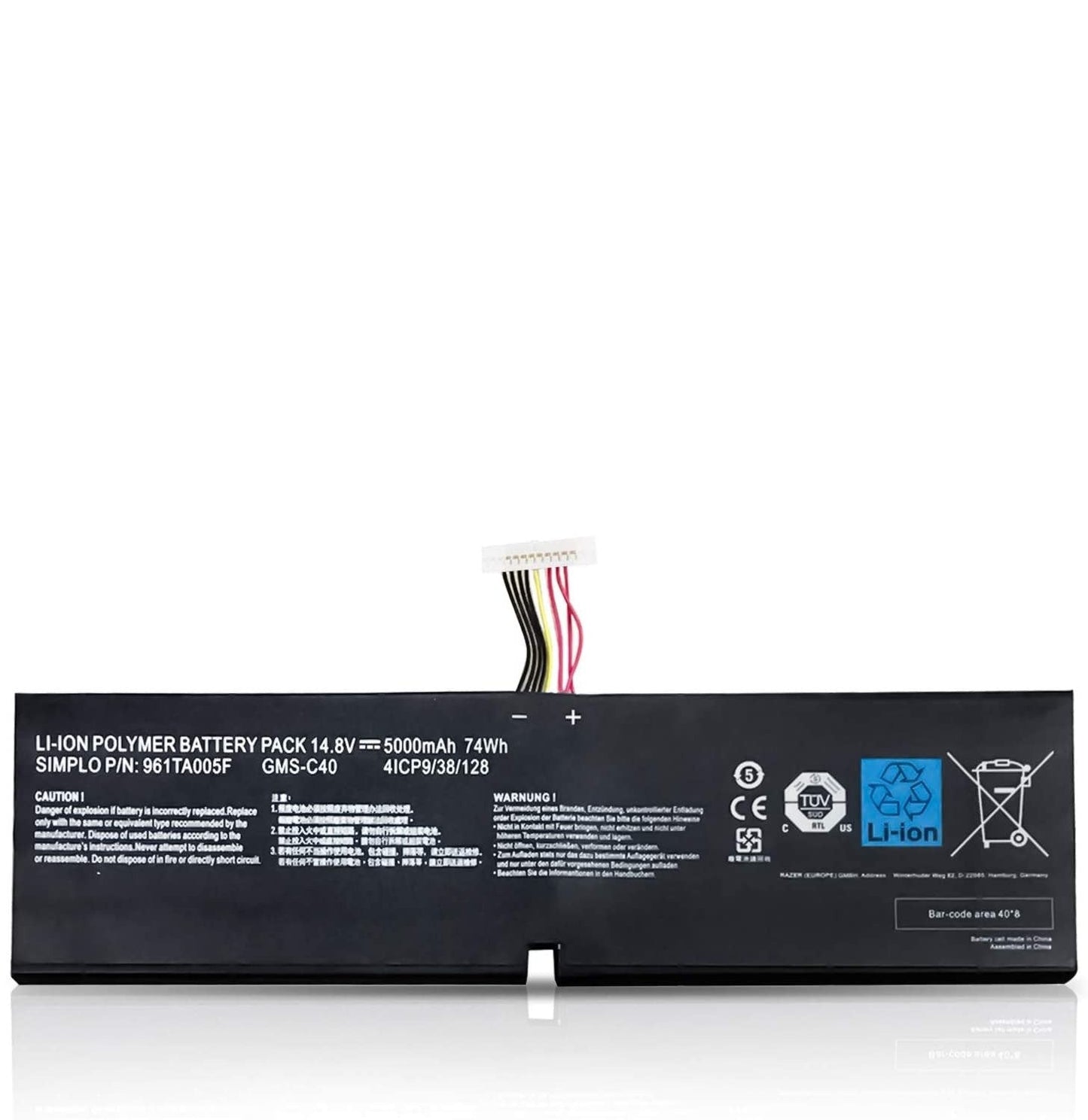 Razer GMS-C40 Laptop Battery for 4ICP9/38/128 961TA005F RZ09-01171E11 RZ09-00991101 RZ09-00991102