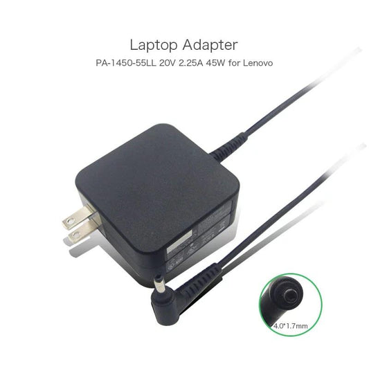 Lenovo 20V 3.25A 65W with (4.0mm*1.7mm) compatible with P/N: ADLX65CCGU2A, 5A10K78761, Yoga 710 510, Ideapad 710S, IDEAPAD FLEX 4-1480 80VD Laptop Adapter