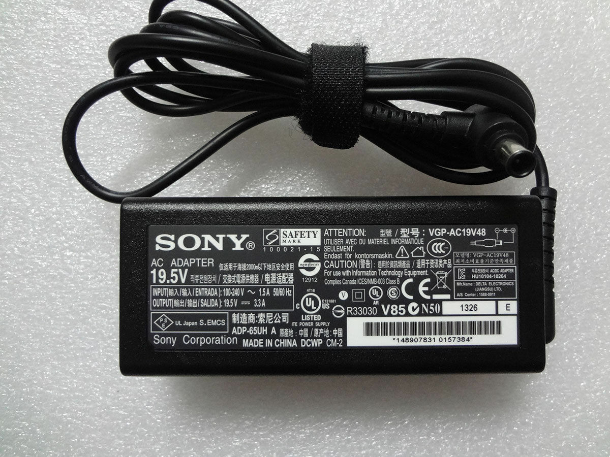 Sony 19.5V 3.3A 65W (6.5mm*4.4mm) Original Laptop Charger