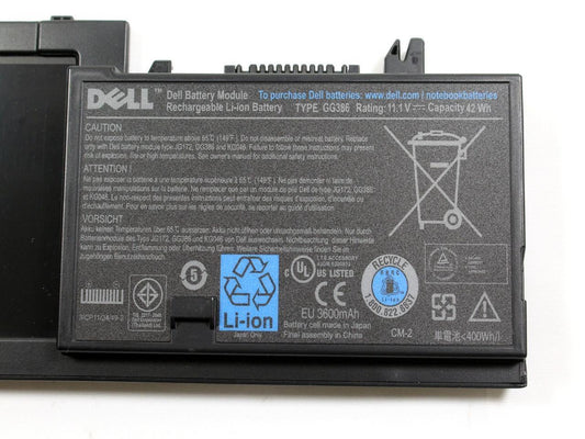 Dell FG442 GG386 DF192 Laptop Battery for 312-0445 FG447 FG451 JG917 KG046 KG126 Latitude D420 Latitude D430	Latitude PP09S NX626 PG043